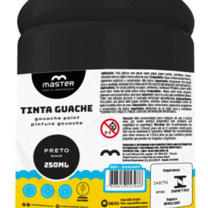 TINTA GUACHE PRETO – 250ML