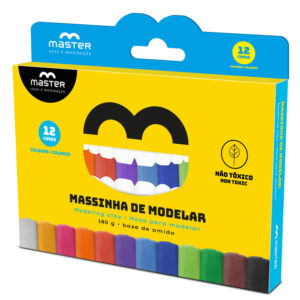 MASSINHA DE MODELAR – 12 CORES – 180G