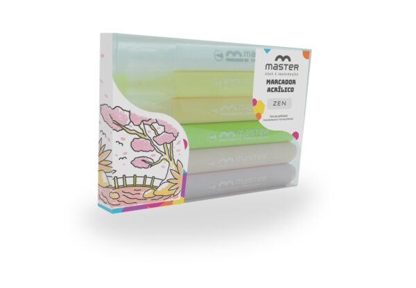 KIT MARCADOR ACRÍLICO - 2UN CADA, 12UN TOTAL